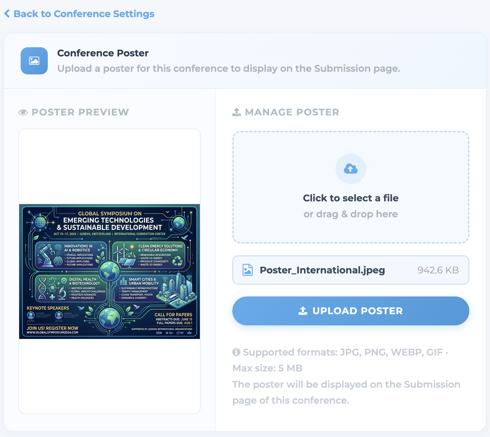 Create Conference Demo