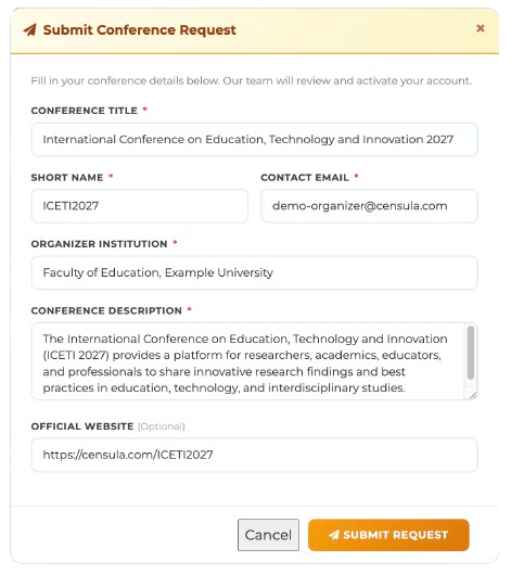 Conference Settings Demo